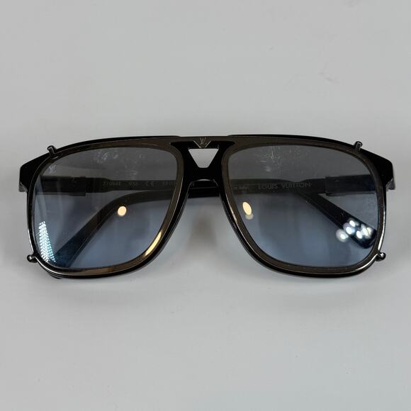 Louis Vuitton Other - Louis Vuitton Z1086E 9X6 Black Glasses w/ Clip-On Sunglasses Made in Italy